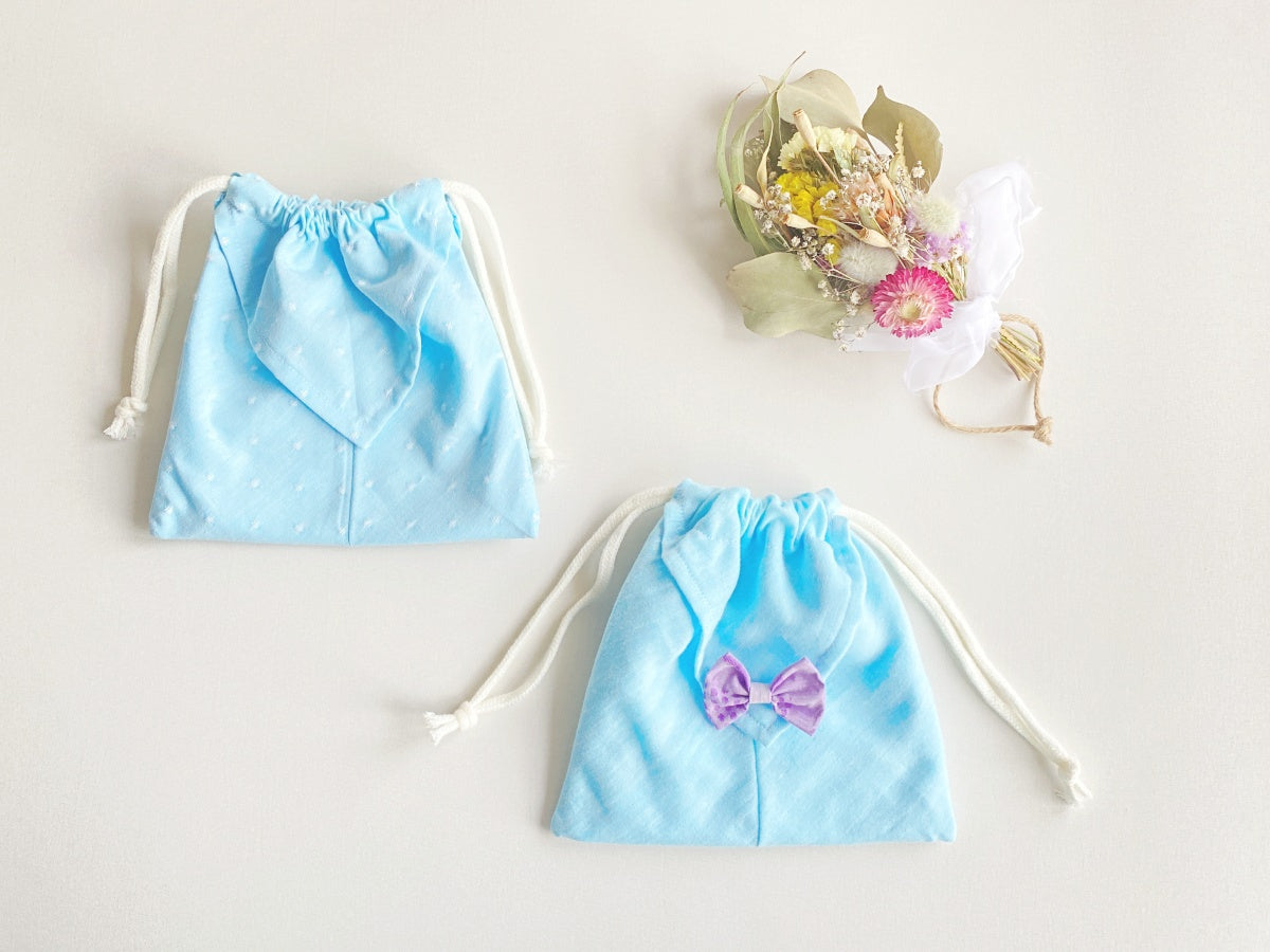 【型紙あり!】夏休みの宿題にもぴったり!子どもと一緒に折りたたみながら作る巾着袋の作り方