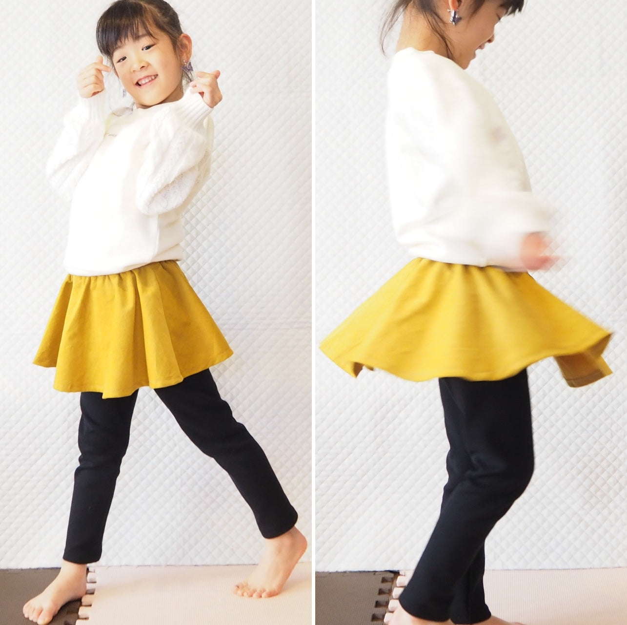 【型紙不要】スカッツの作り方|子供服を簡単手作り