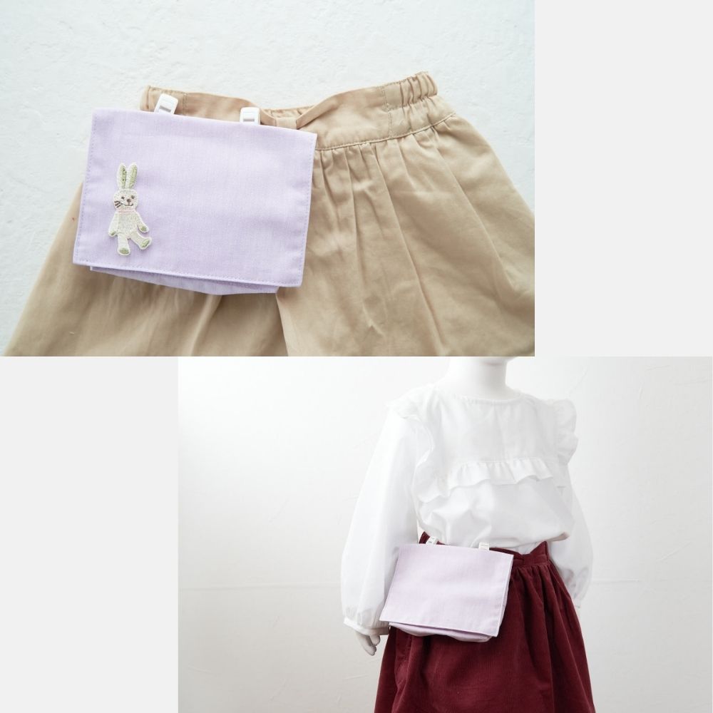 【生地・マジックテープ・型紙】デコれる移動ポケットキット2set【商用可能】