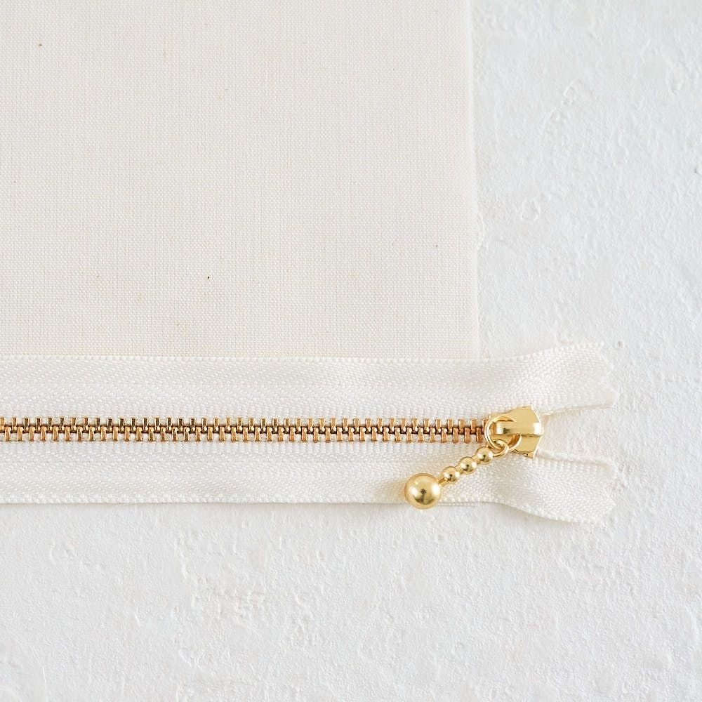 長さが選べる!玉付きファスナー ゴールド 12cm/20cm 全41色#サイズ_12cm