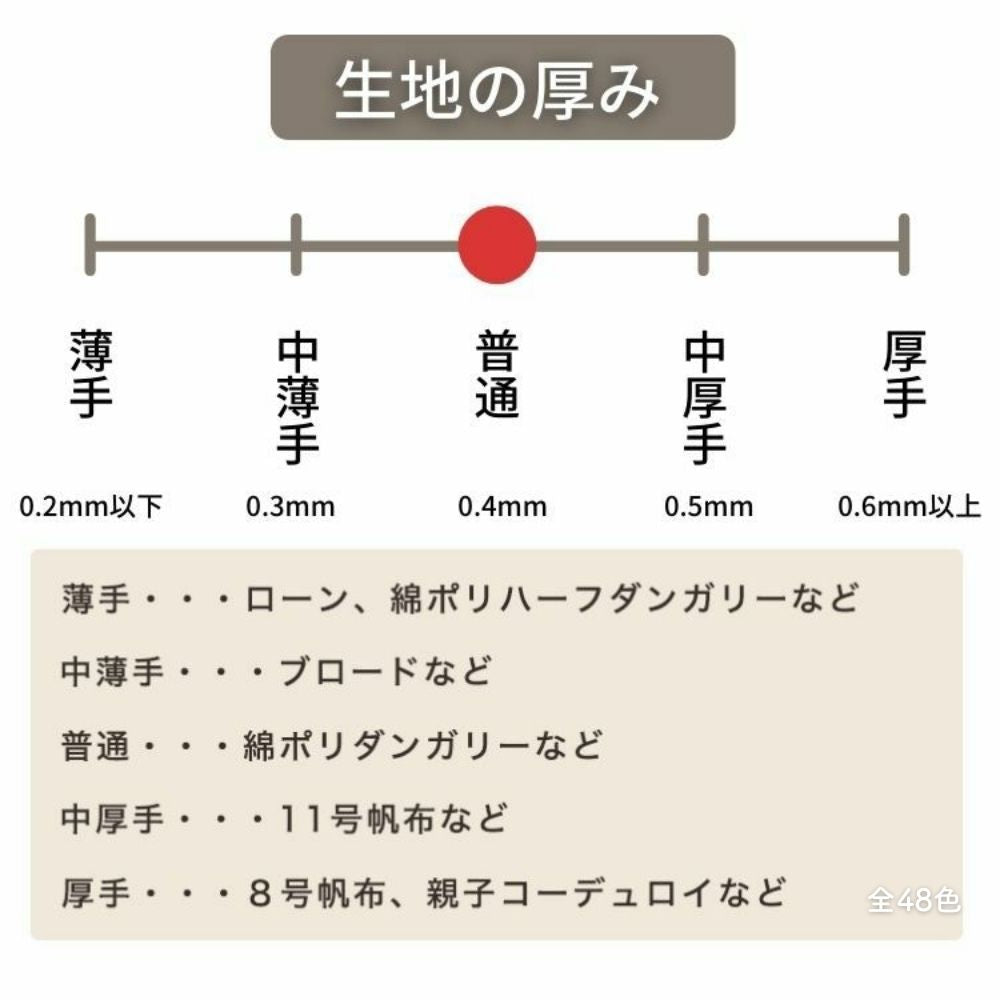 コットン ツイル ドット 使用例