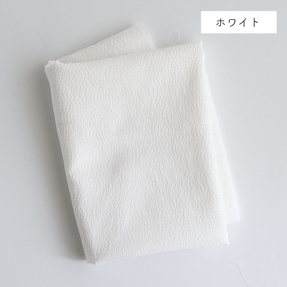 ポリエステル 吸水速乾サッカー リップル 無地