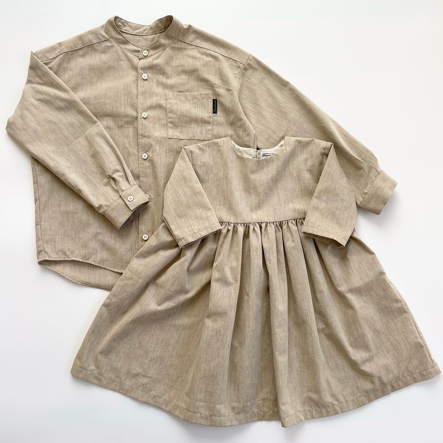 綿ポリダンガリー 無地 Instagram作品例 CpMPkOQJKZT#カラー_#116 ココア