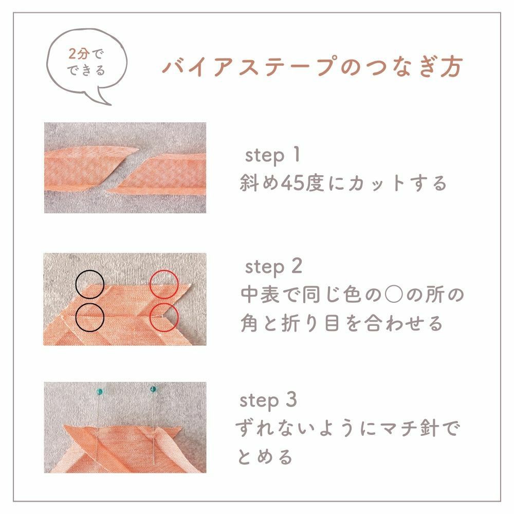 訳あり オリジナル綿ポリダンガリー 両折れバイアステープ 1.5cm幅 2mカット 【商用可能】 画像7