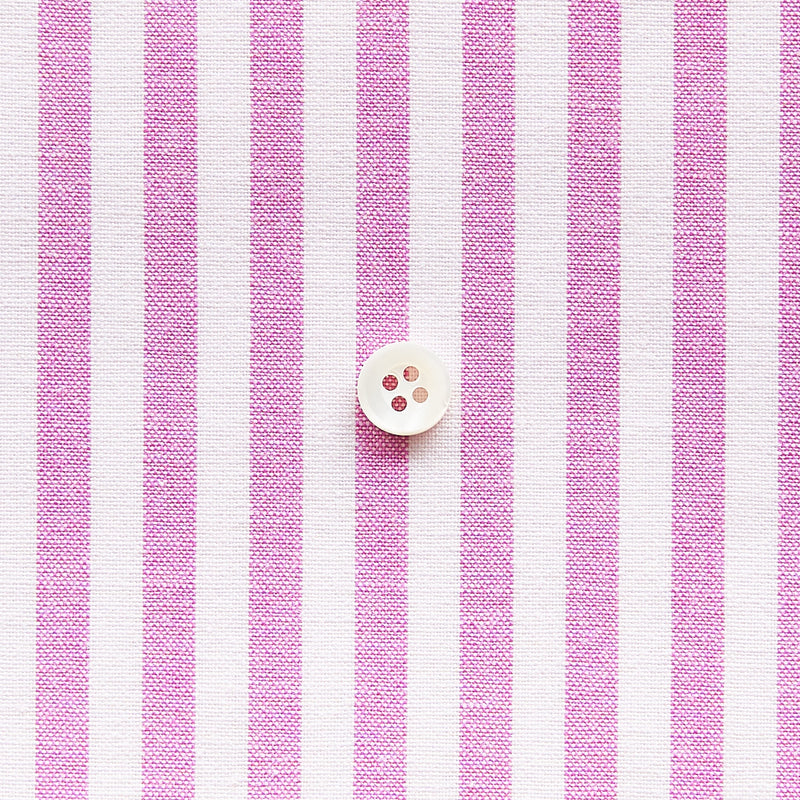 綿ポリダンガリー ストライプ#柄の大きさ_5mm#カラー_#121 ラズベリー