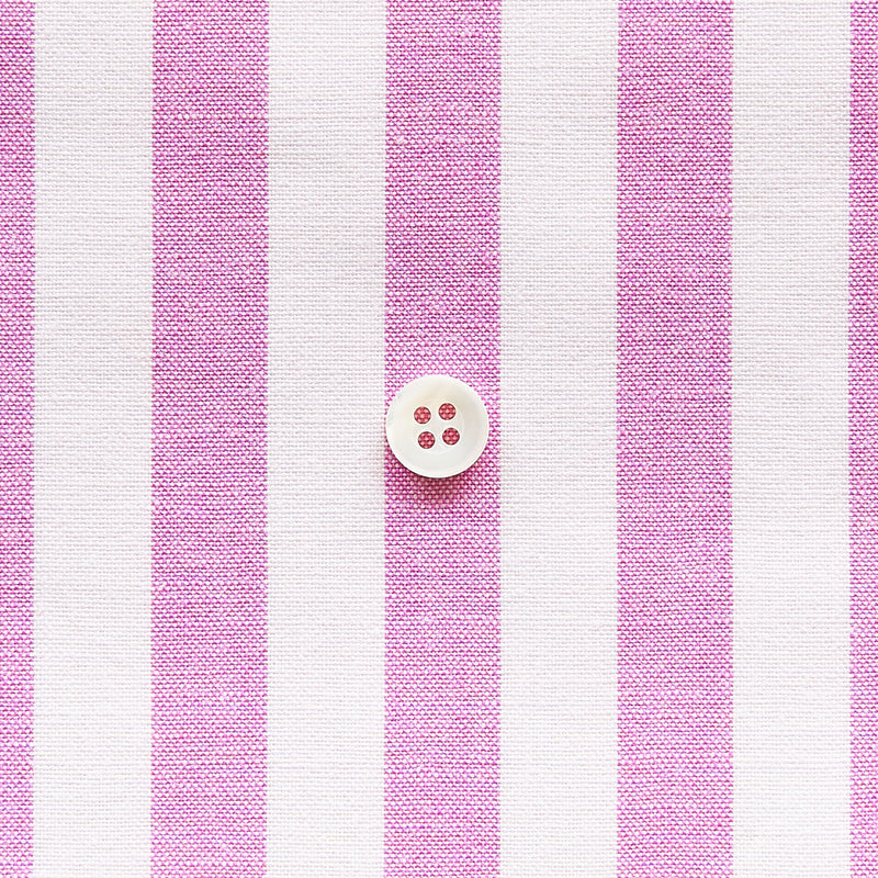 綿ポリダンガリー ストライプ#柄の大きさ_12mm#カラー_#121 ラズベリー