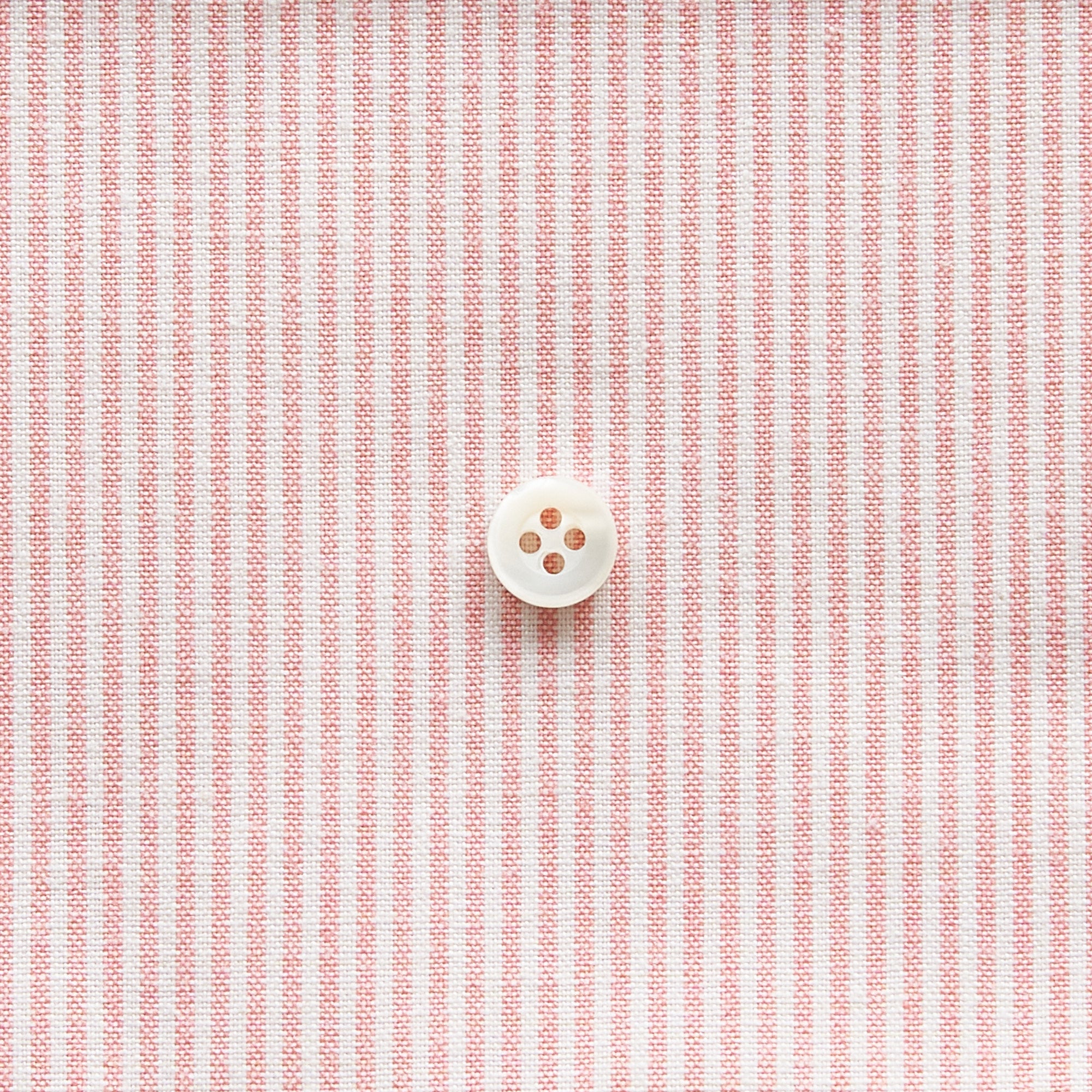 綿ポリダンガリー ストライプ#柄の大きさ_1.5mm#カラー_#102 サーモンピンク