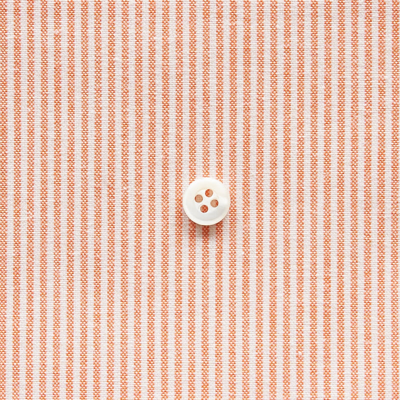 綿ポリダンガリー ストライプ#柄の大きさ_1.5mm#カラー_#114 オレンジ