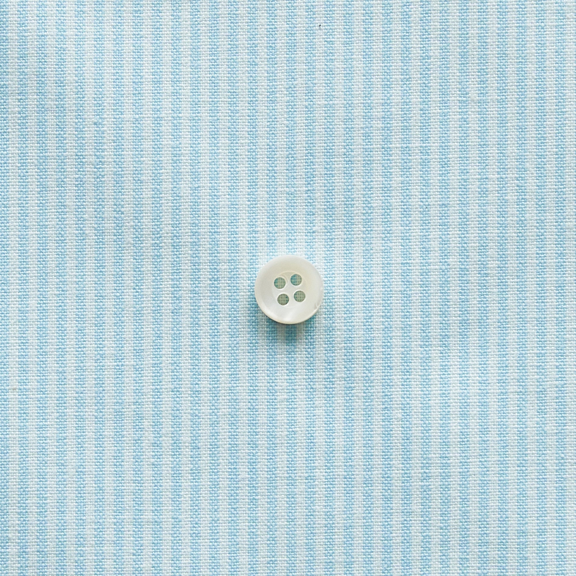 綿ポリダンガリー ストライプ#柄の大きさ_1.5mm#カラー_#124 アクアブルー