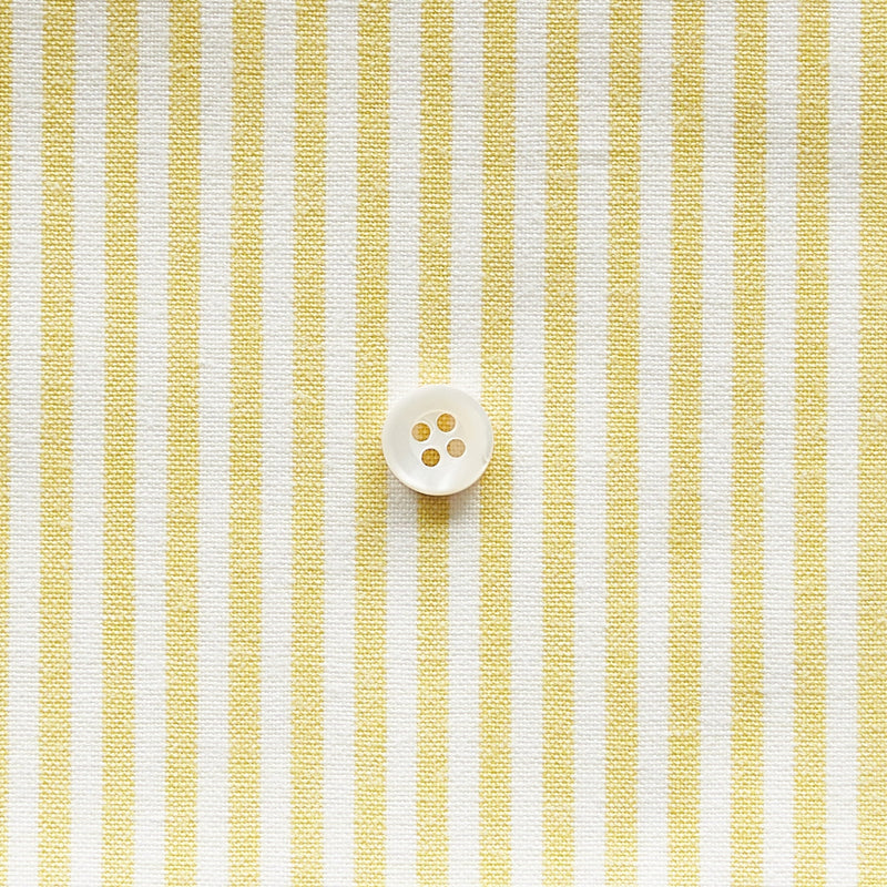 綿ポリダンガリー ストライプ#柄の大きさ_3mm#カラー_#104 イエロー
