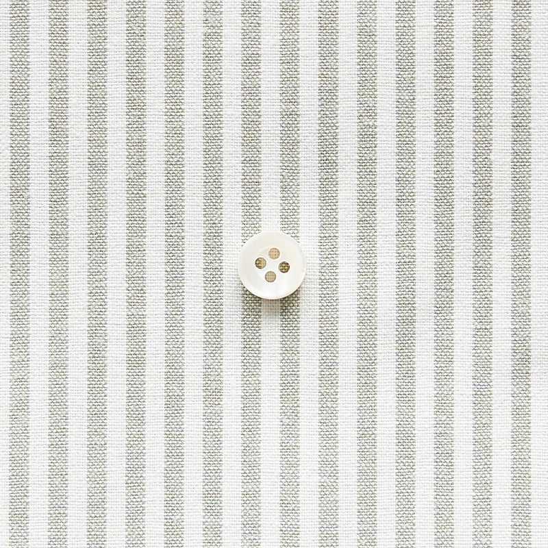 綿ポリダンガリー ストライプ#柄の大きさ_3mm#カラー_#115 モスグリーン