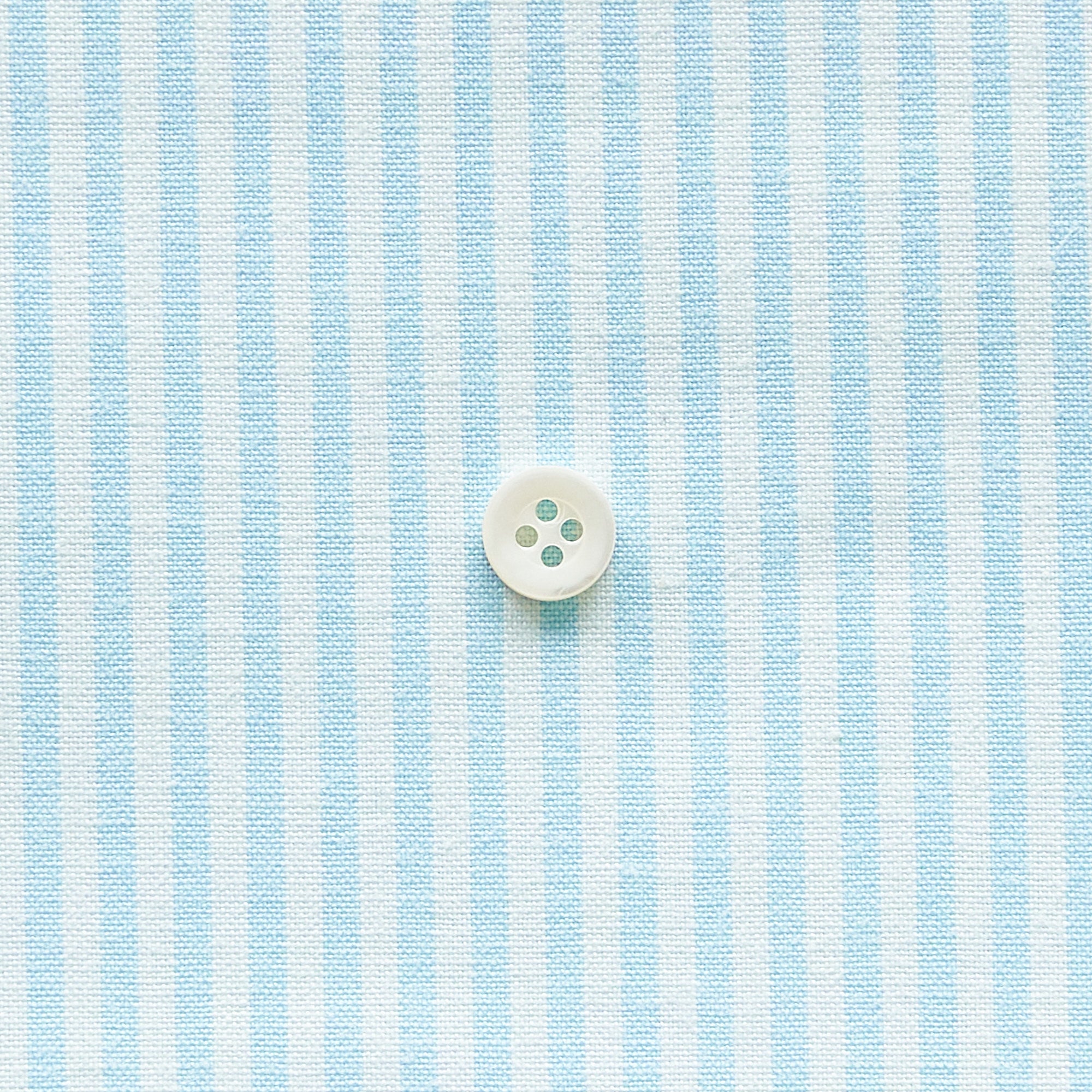 綿ポリダンガリー ストライプ#柄の大きさ_3mm#カラー_#124 アクアブルー