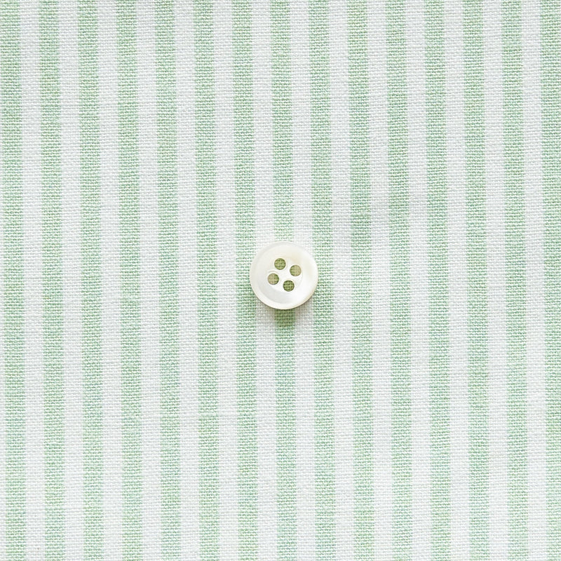 綿ポリダンガリー ストライプ#柄の大きさ_3mm#カラー_#126 スプリンググリーン