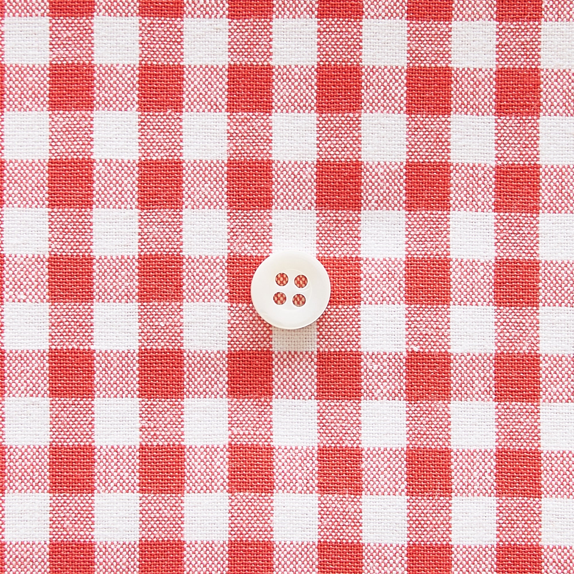綿ポリダンガリー ギンガムチェック#柄の大きさ_5mm#カラー_#117 トマトレッド