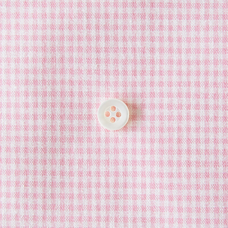 綿ポリダンガリー ギンガムチェック#柄の大きさ_1.5mm#カラー_#109 ピンク