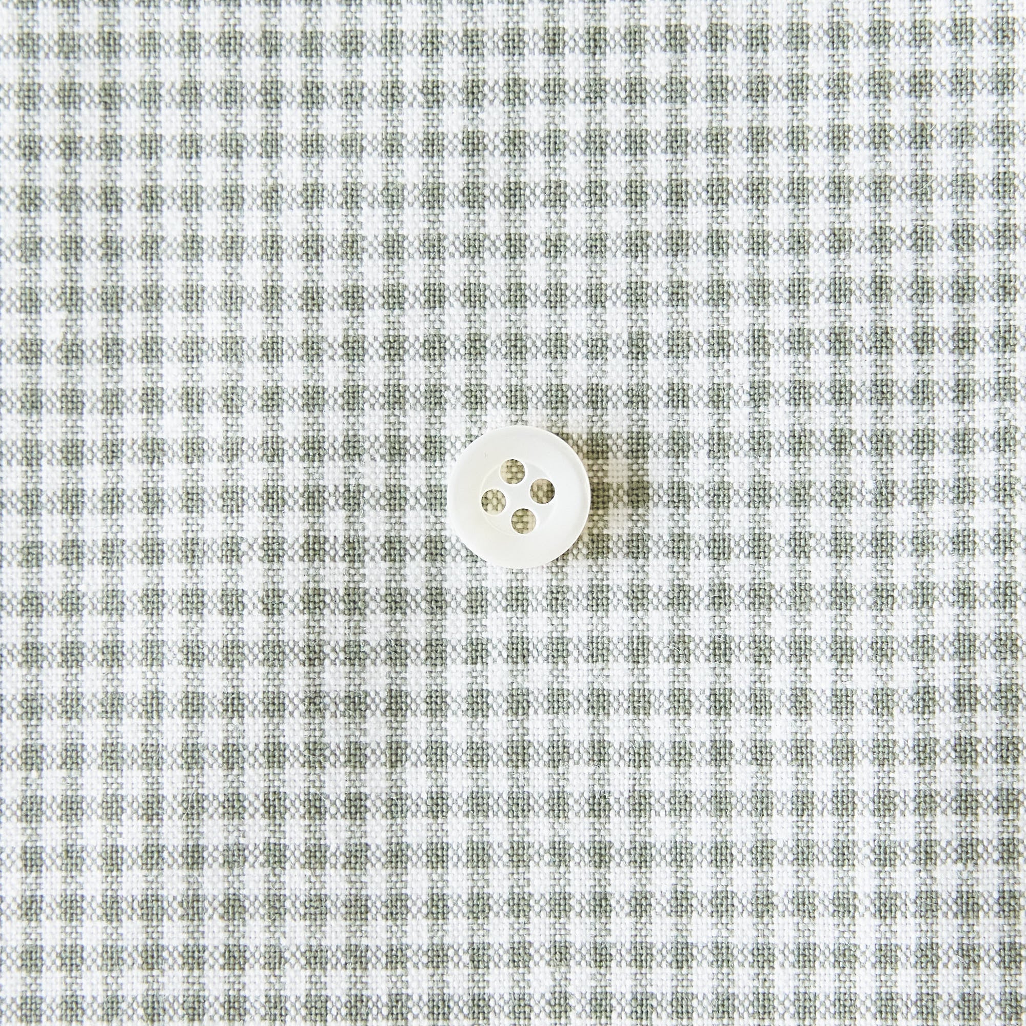 綿ポリダンガリー ギンガムチェック#柄の大きさ_1.5mm#カラー_#115 モスグリーン