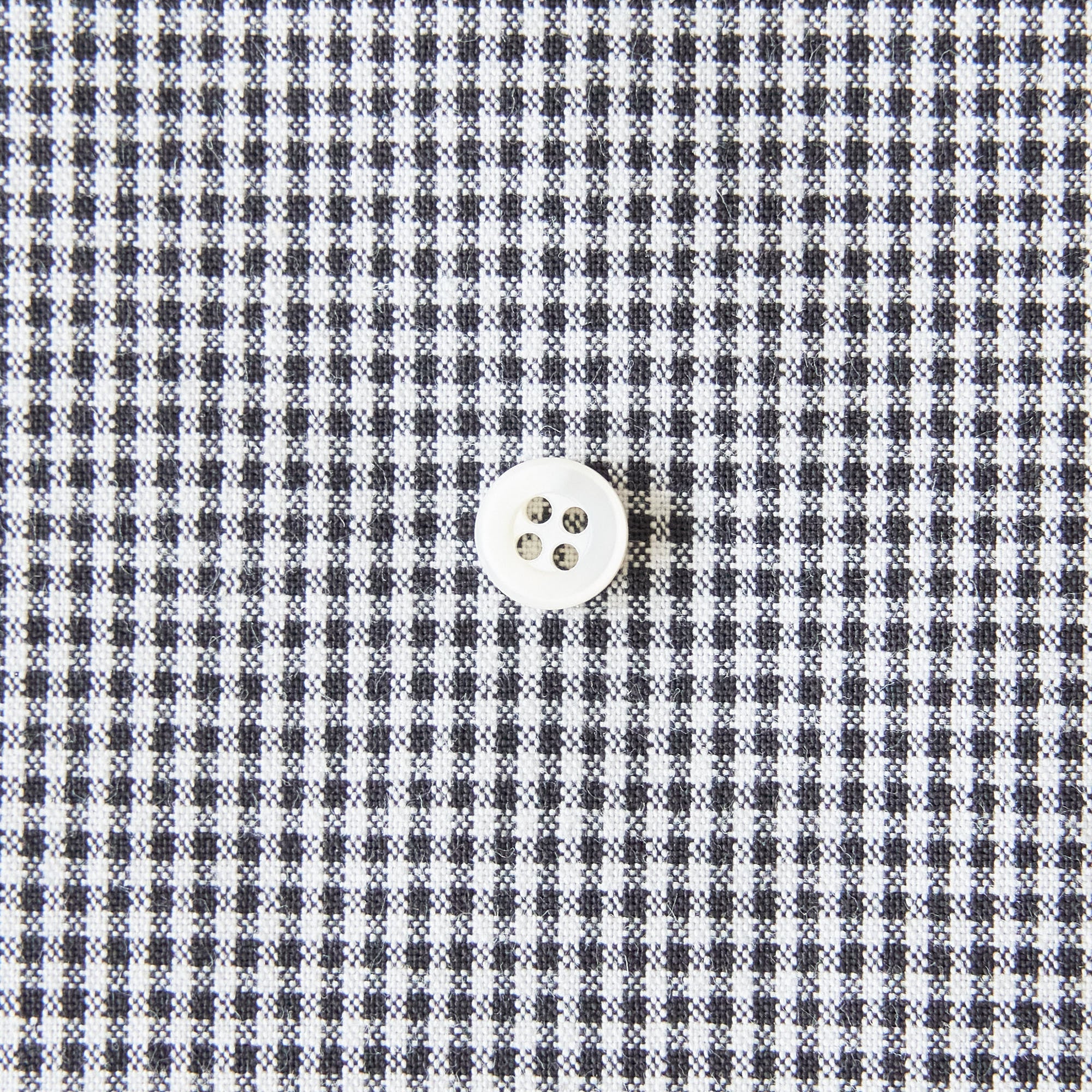 綿ポリダンガリー ギンガムチェック#柄の大きさ_1.5mm#カラー_#120 ダークグレー