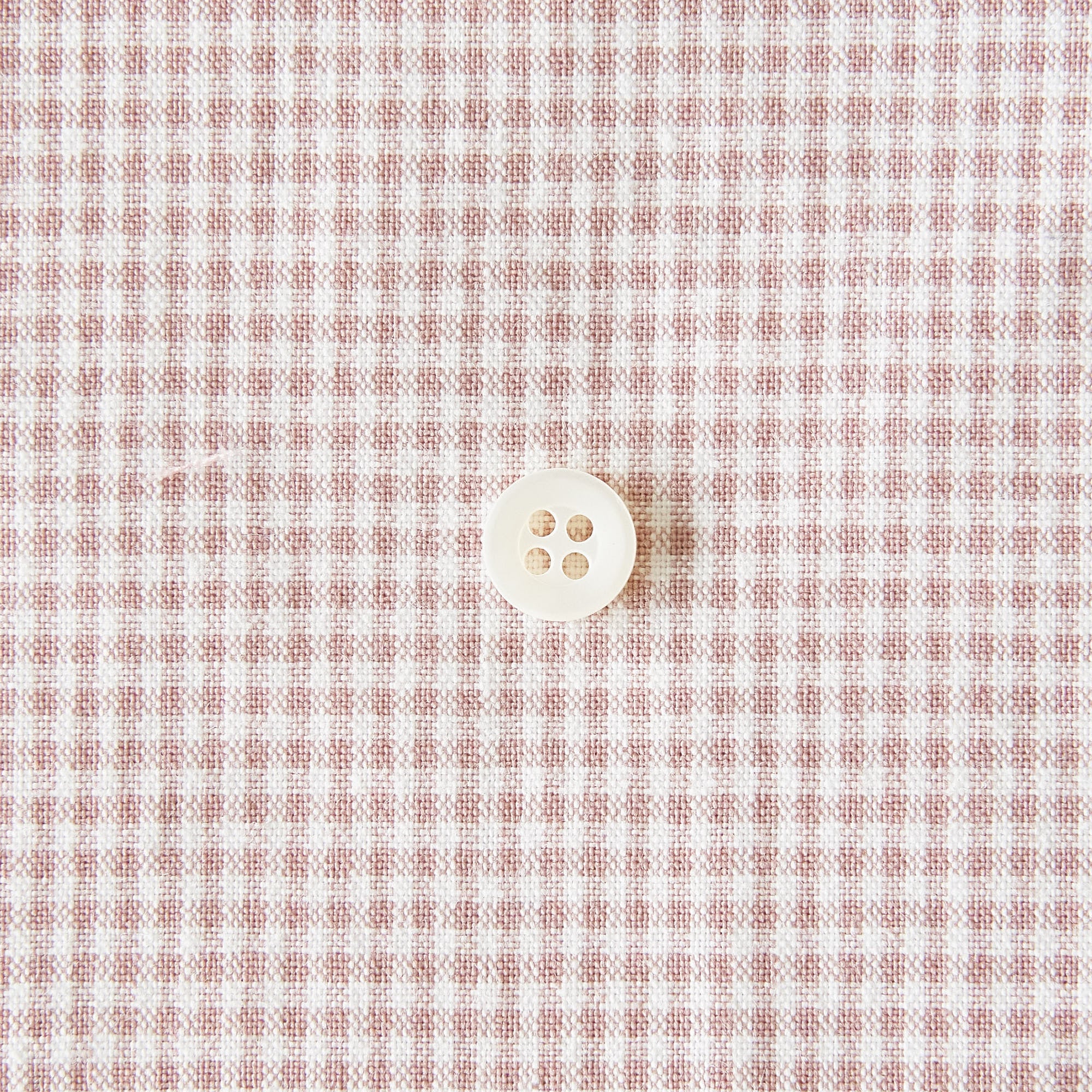 綿ポリダンガリー ギンガムチェック#柄の大きさ_1.5mm#カラー_#202 スモークピンク