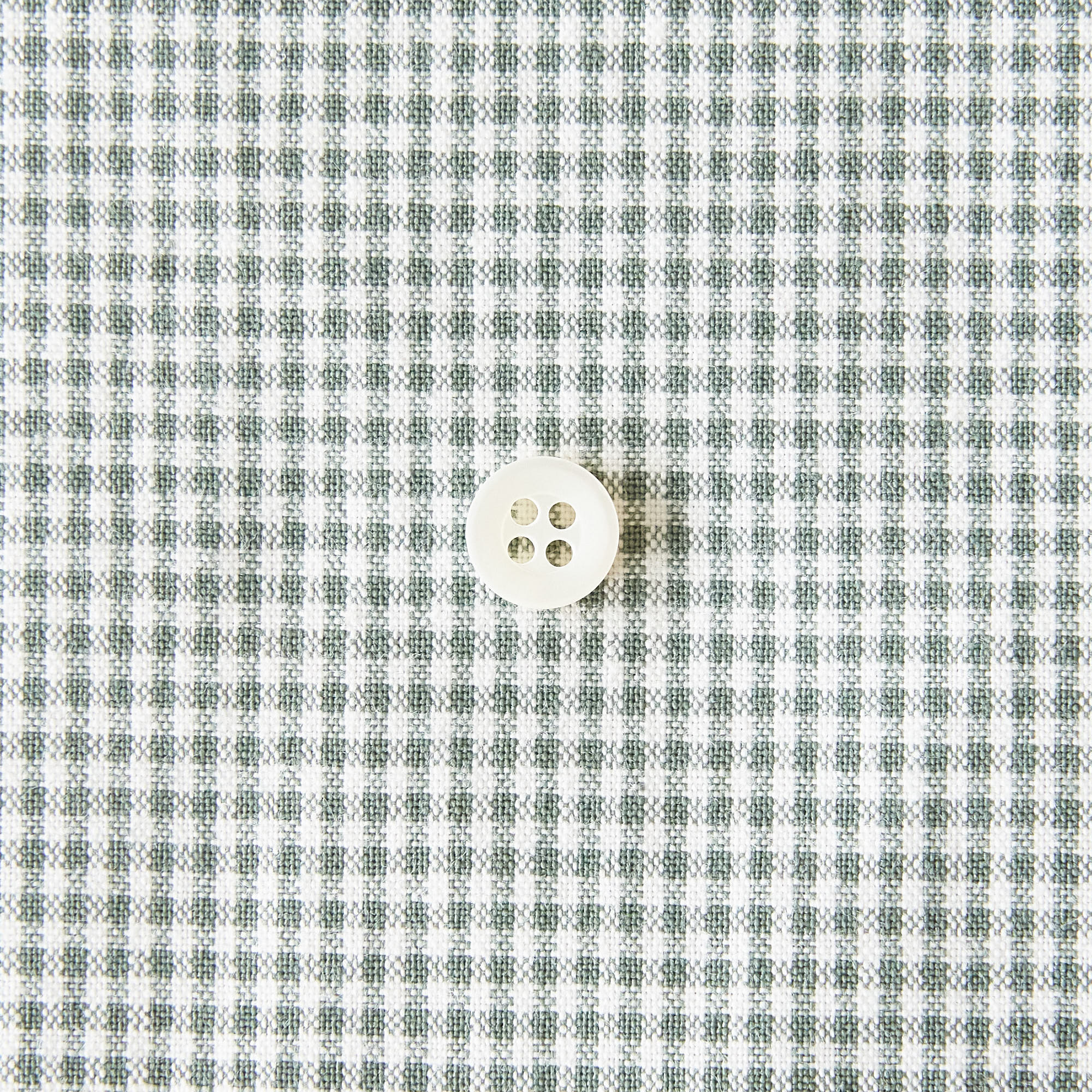 綿ポリダンガリー ギンガムチェック#柄の大きさ_1.5mm#カラー_#214 カーキ
