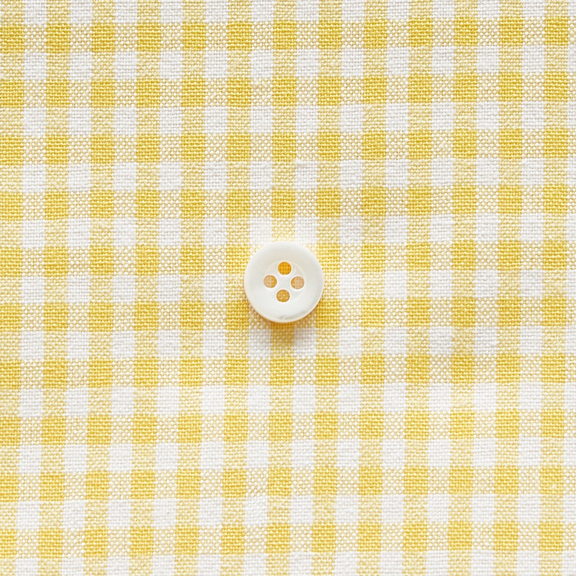 綿ポリダンガリー ギンガムチェック#柄の大きさ_3mm#カラー_#104 イエロー