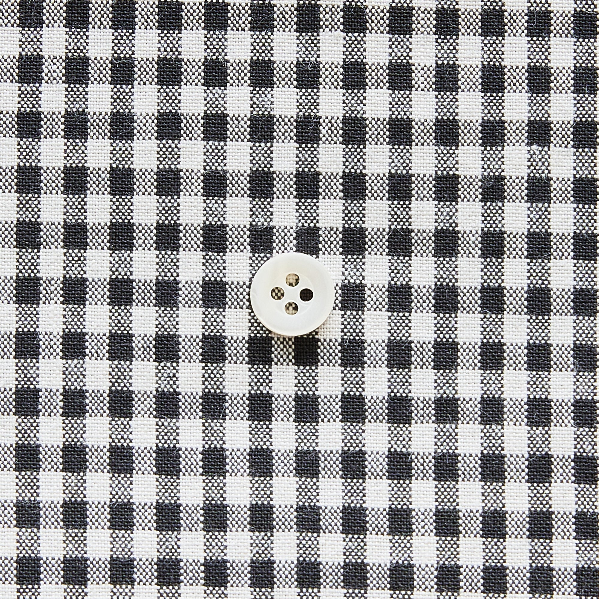 綿ポリダンガリー ギンガムチェック#柄の大きさ_3mm#カラー_#120 ダークグレー
