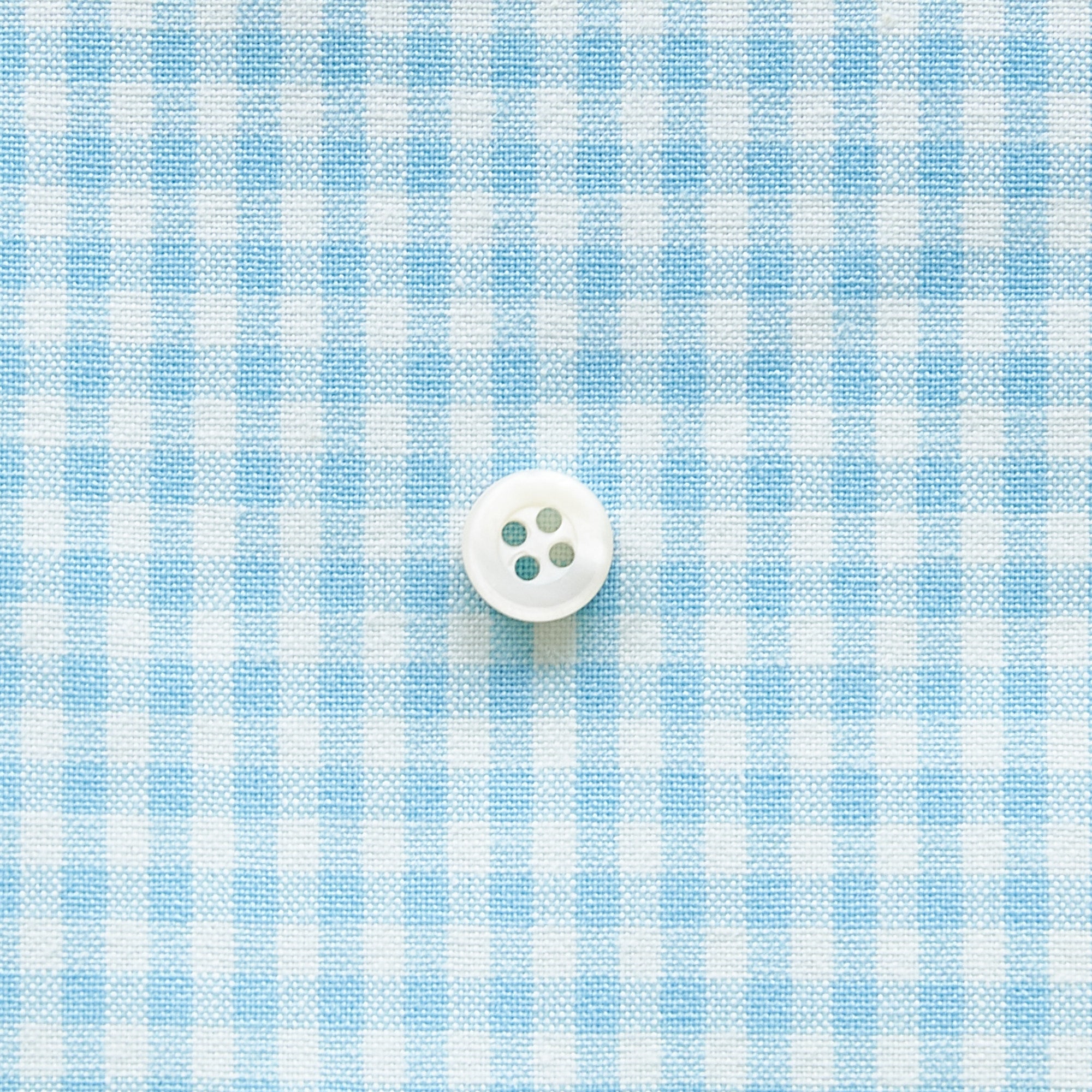 綿ポリダンガリー ギンガムチェック#柄の大きさ_3mm#カラー_#124 アクアブルー