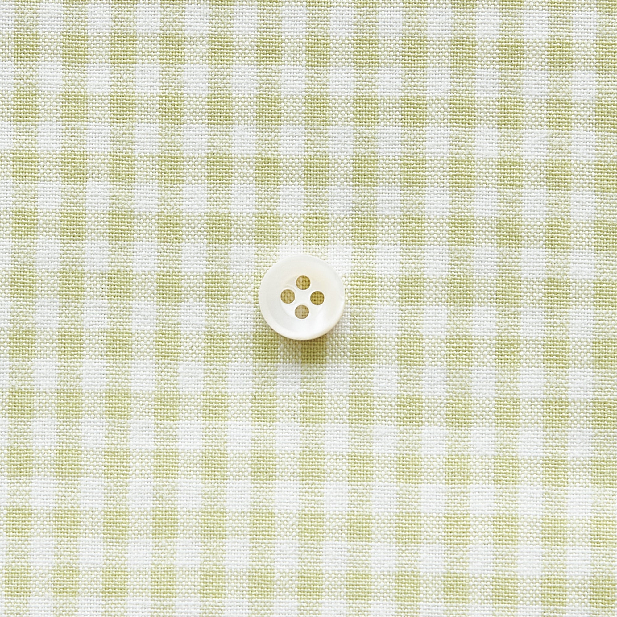 綿ポリダンガリー ギンガムチェック#柄の大きさ_3mm#カラー_#125 サラダグリーン
