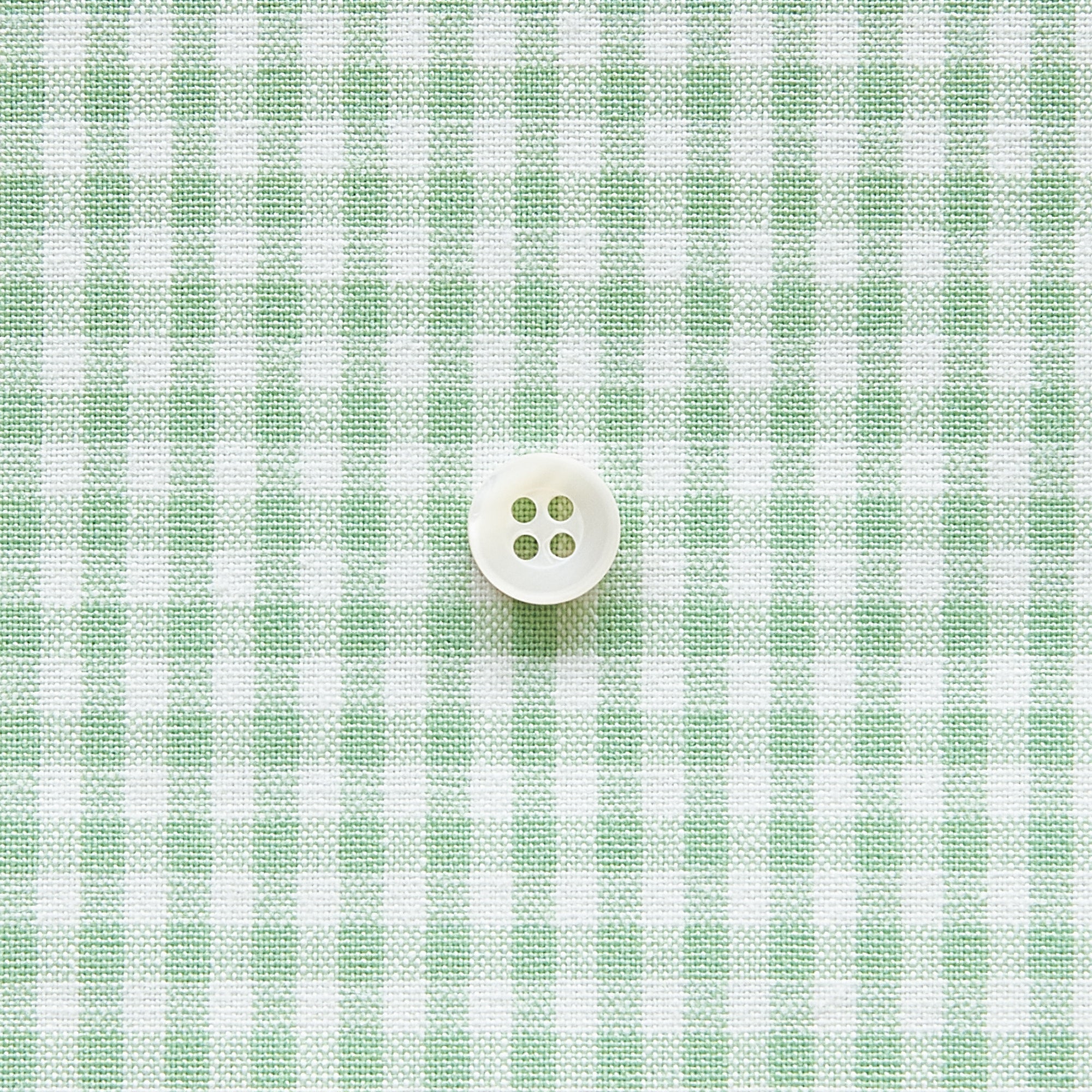 綿ポリダンガリー ギンガムチェック#柄の大きさ_3mm#カラー_#126 スプリンググリーン