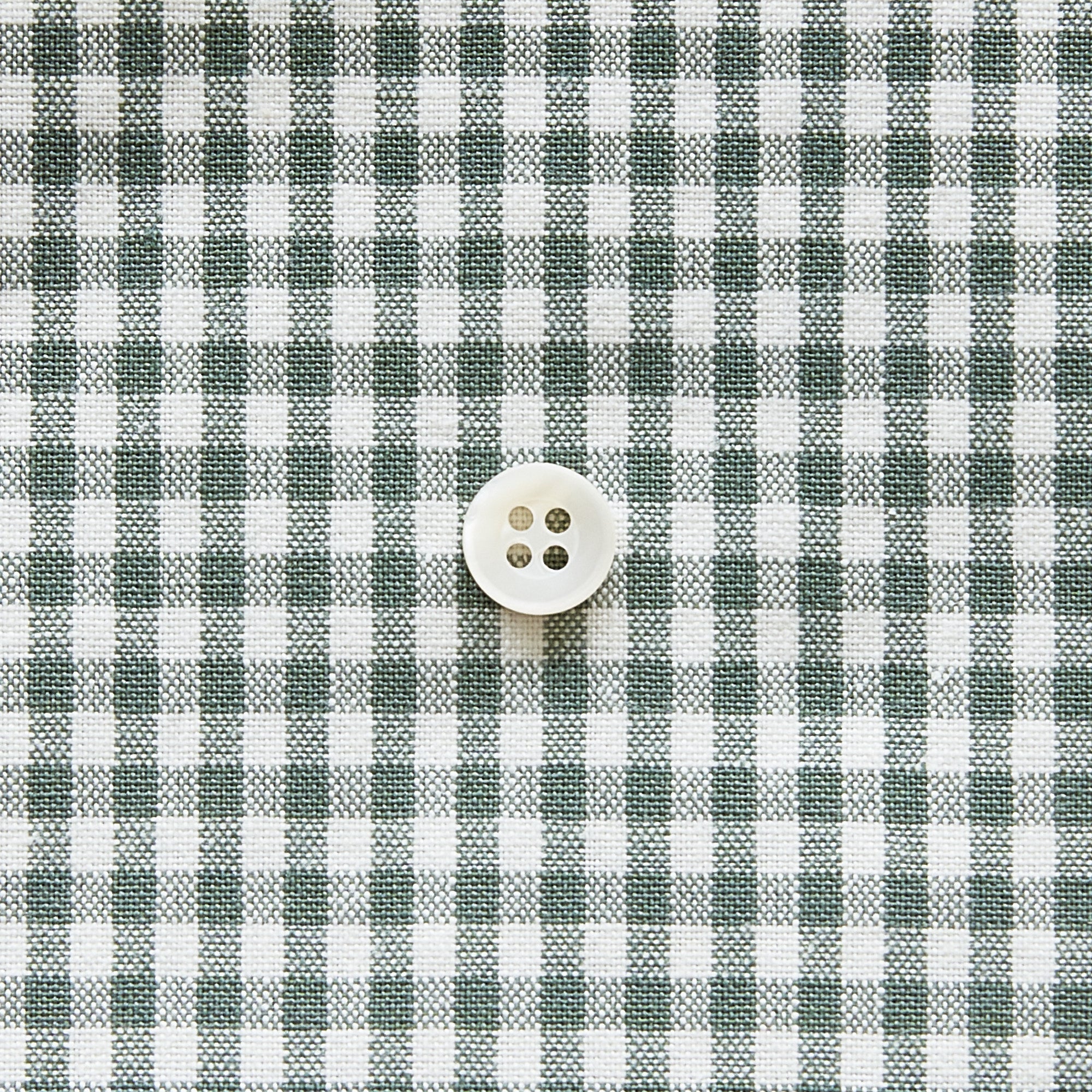 綿ポリダンガリー ギンガムチェック#柄の大きさ_3mm#カラー_#214 カーキ