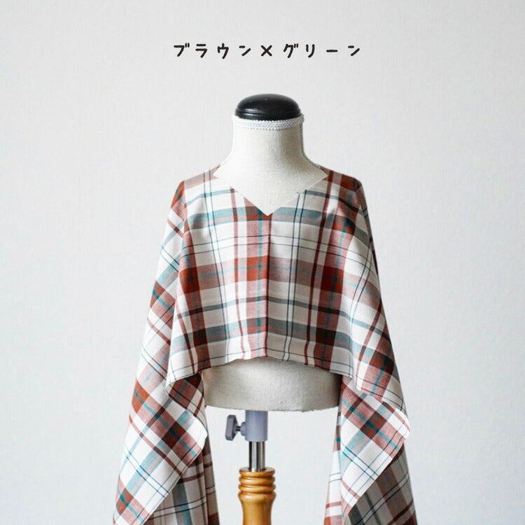 コットンレーヨン チェック