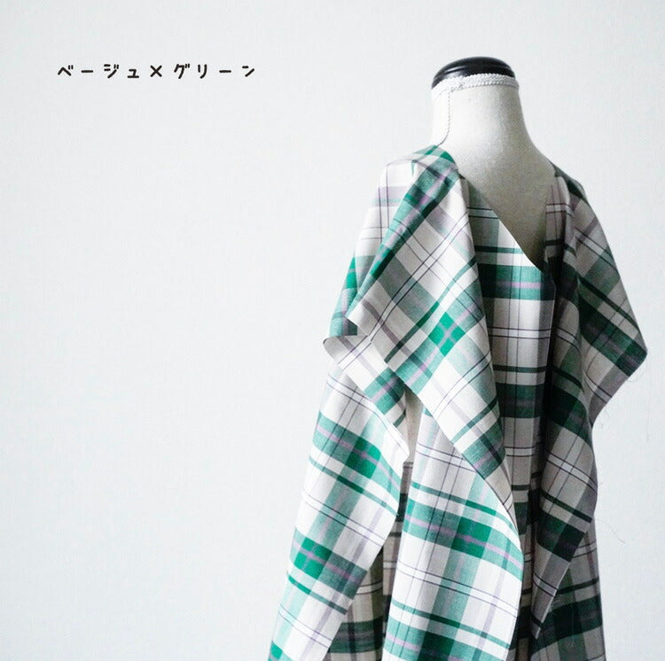 コットンレーヨン チェック