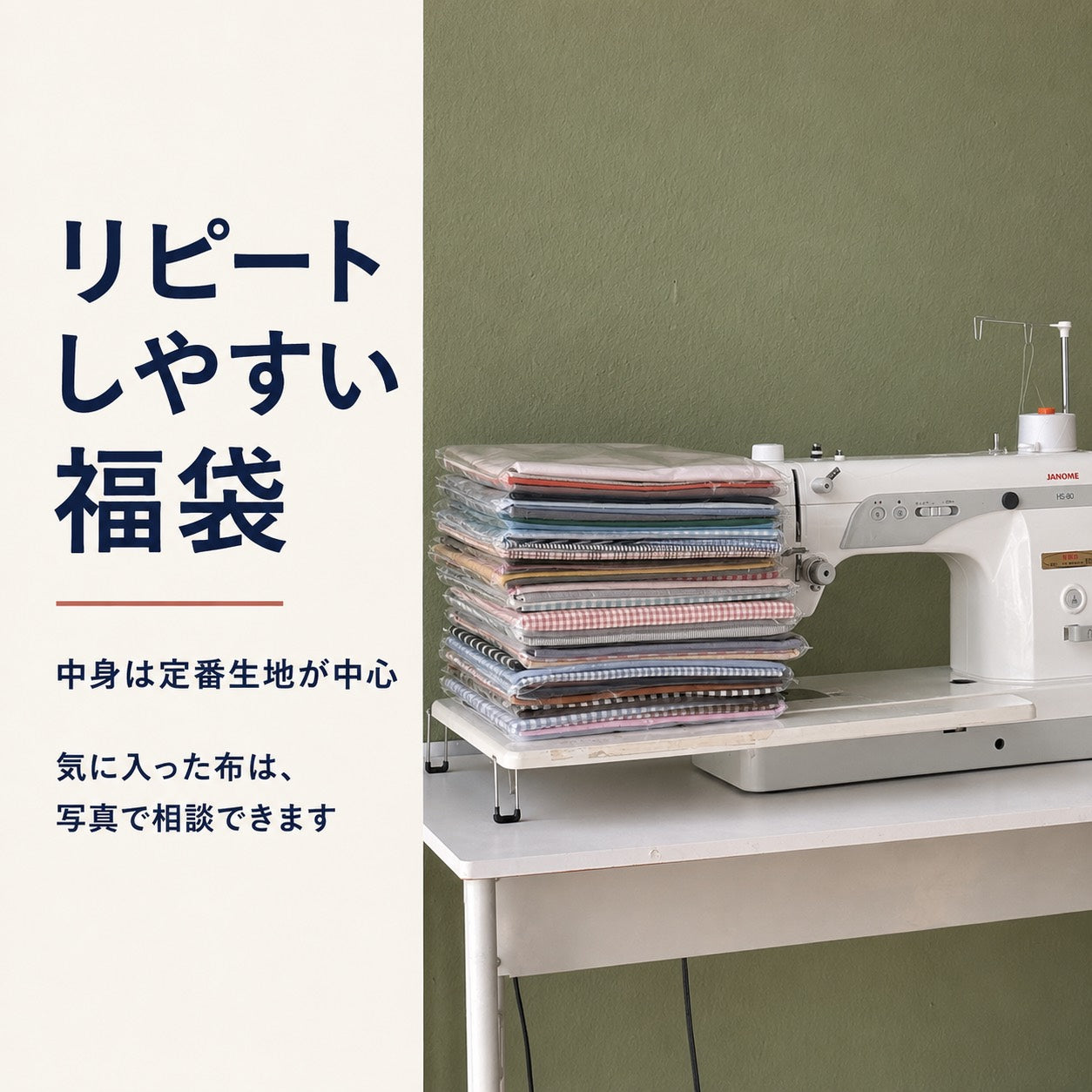 リピートしやすいハギレ福袋