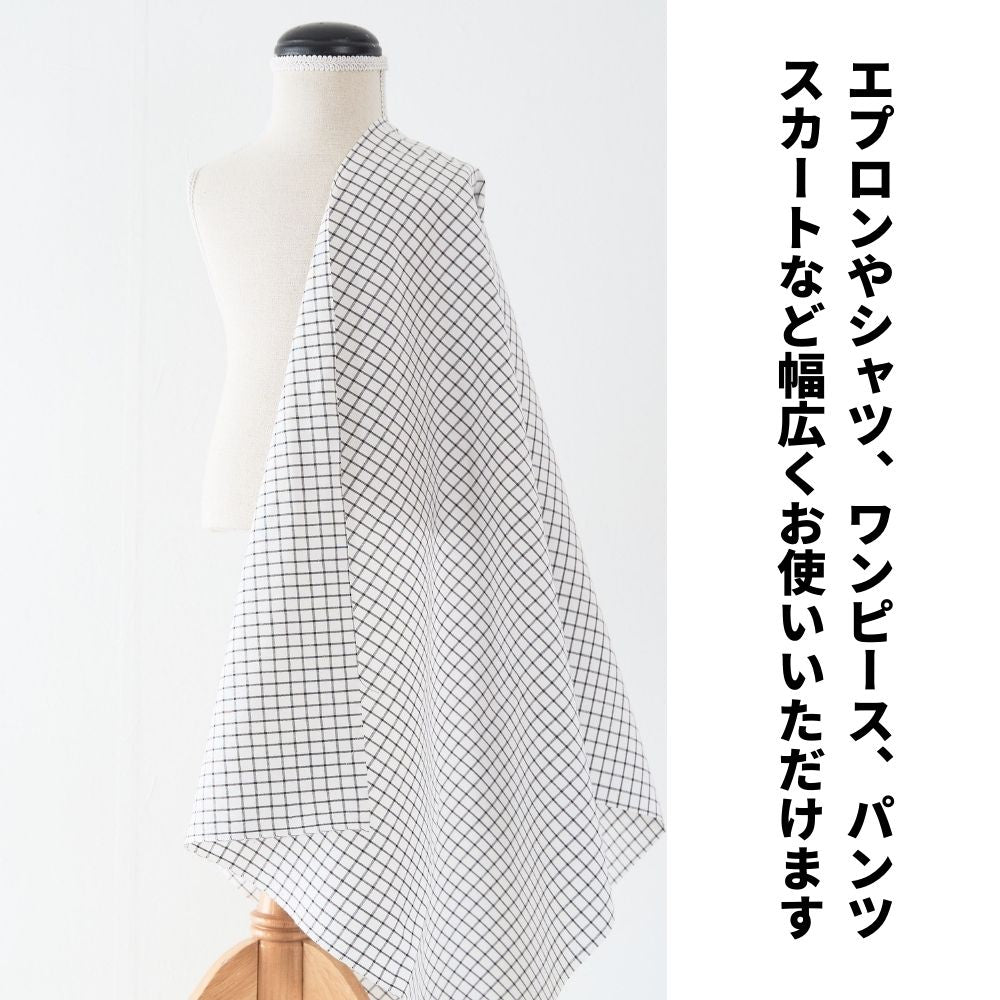 綿ポリダンガリー モノクロ 画像7