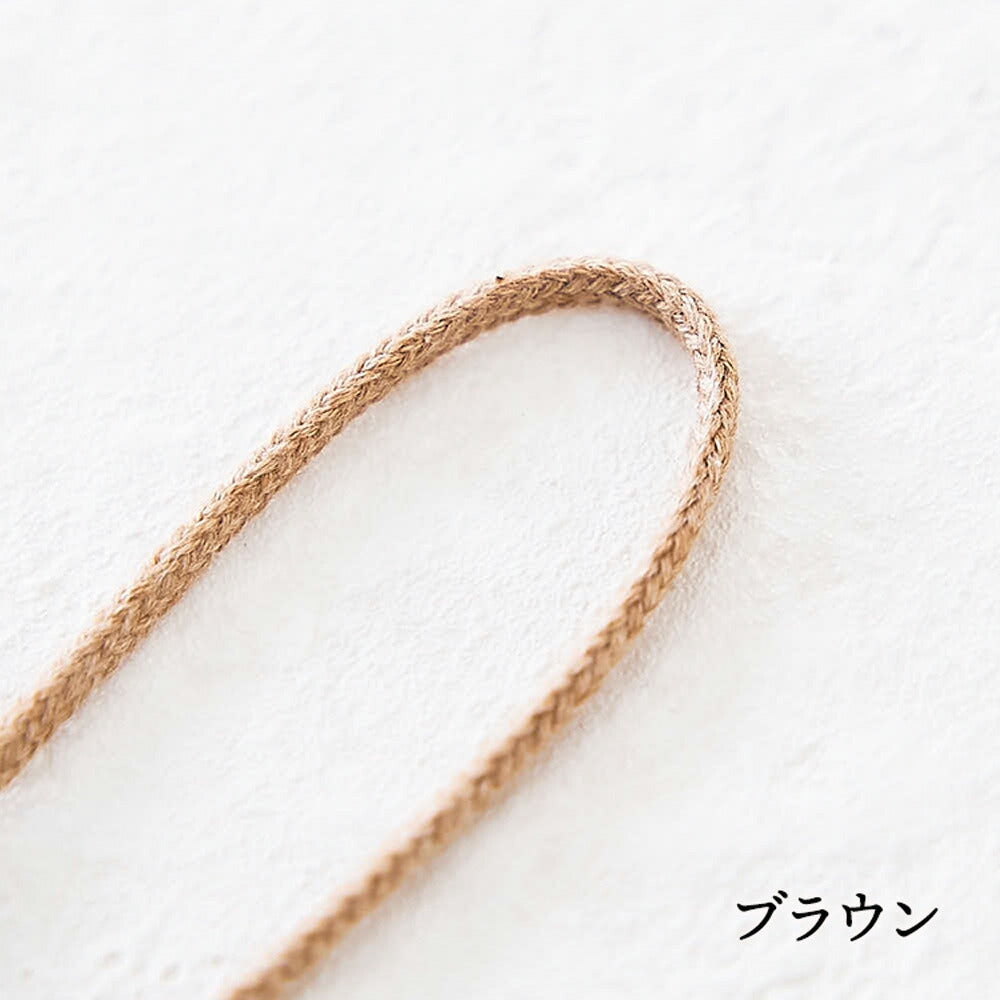 オーガニックコットン 3mm/5mm 丸紐 7color 1m単位 画像7