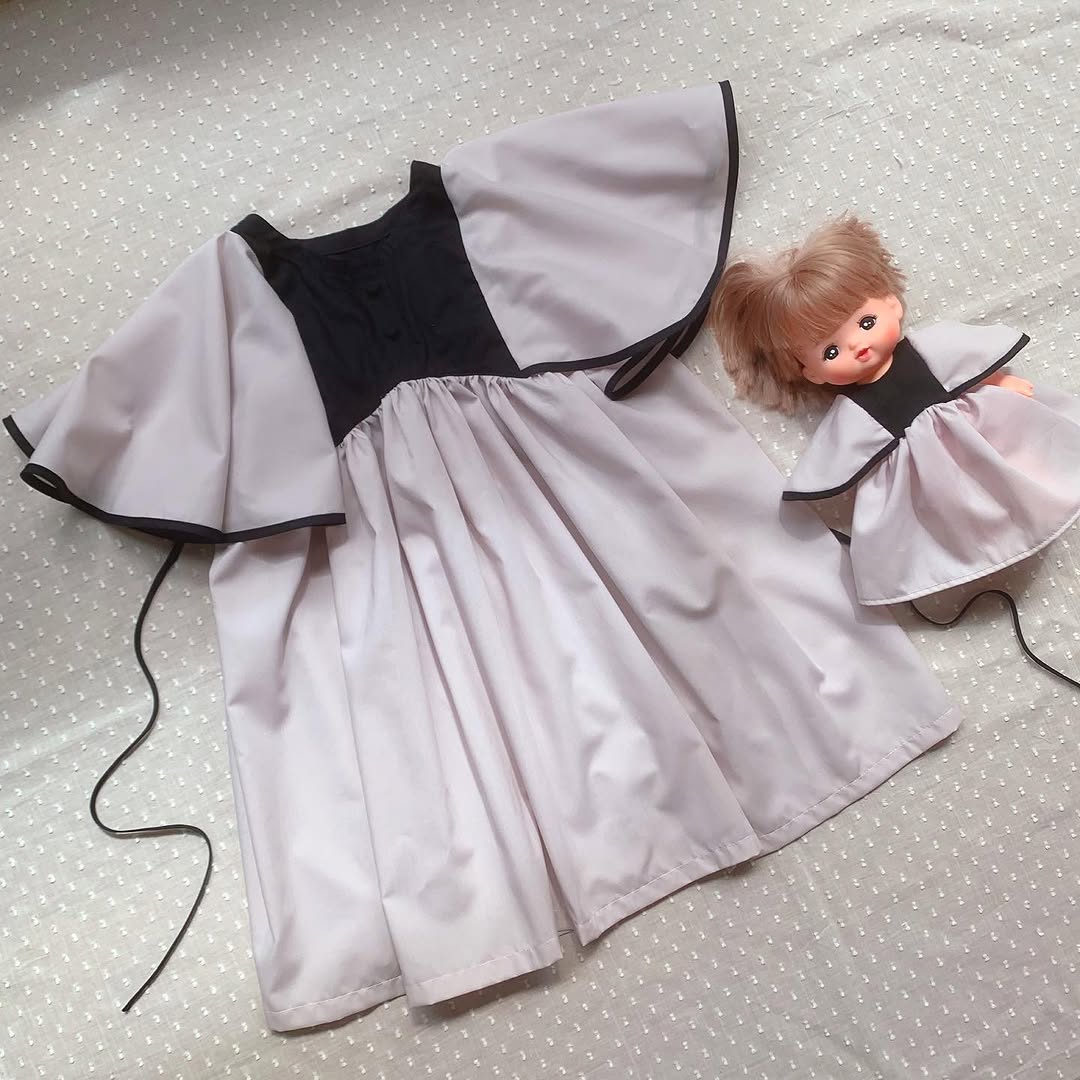 綿ポリ ハーフダンガリー Instagram作品例 CwugCQUpm-A#色_ライラック