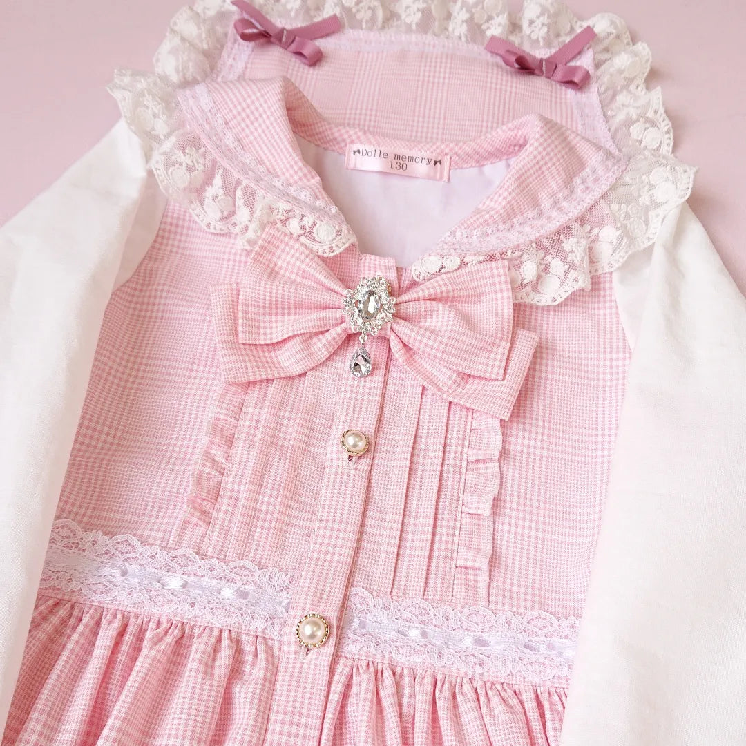 綿ポリ ソフトダンガリー グレンチェック ワンピース Instagram作品例 CmfPh7ahVqX 2 8000-15-j#カラー_#J ピンク