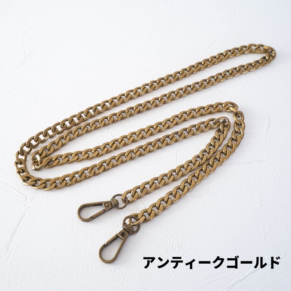 ナスカン付き金属チェーン 120cm 画像2