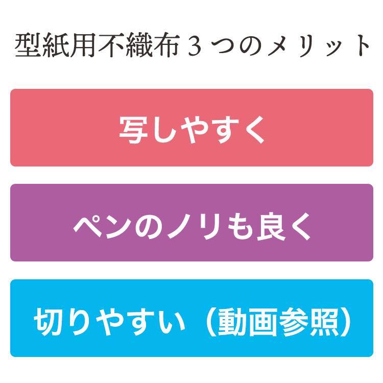 型紙用不織布 100m巻 100cm幅 透けてペンで書けて切りやすい!