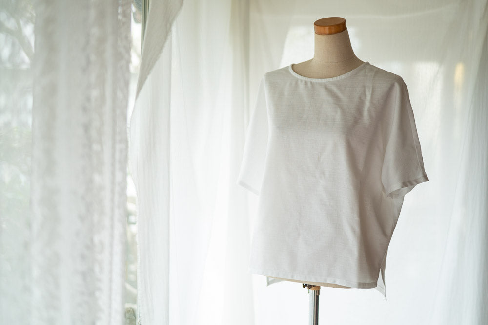 パターンレーベル布帛Tシャツ　生地