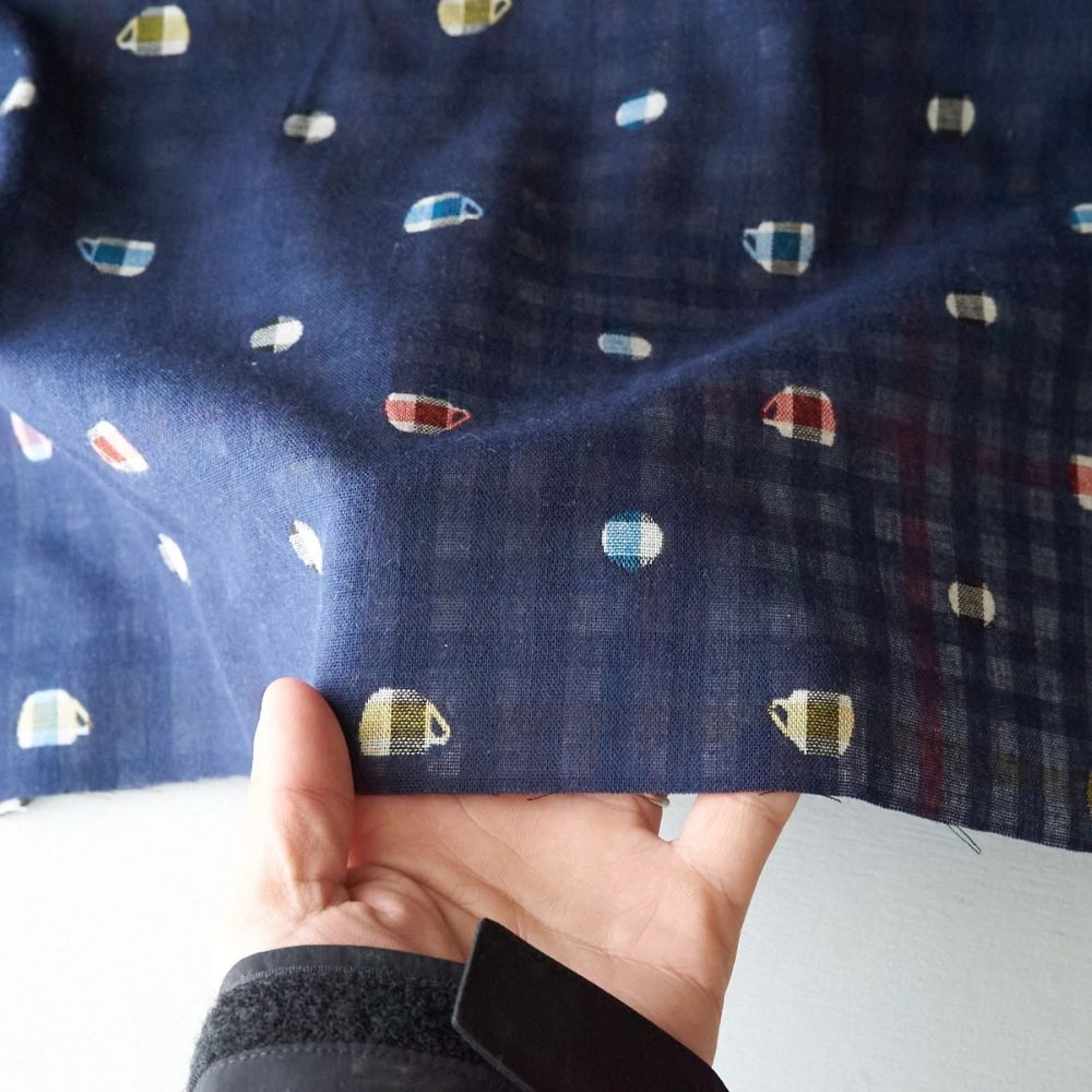 生地布ティーカップダブルガーゼ50cm単位繋げてカット110cm幅0.42mm厚【商用利用可】