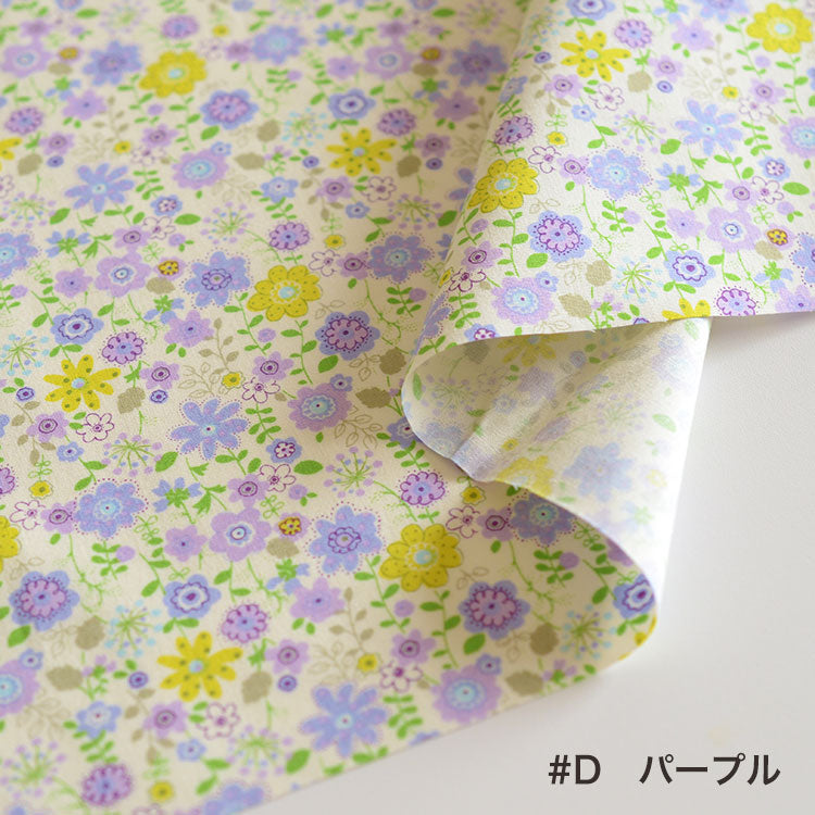 コットンブロード 花柄 3258 透け感