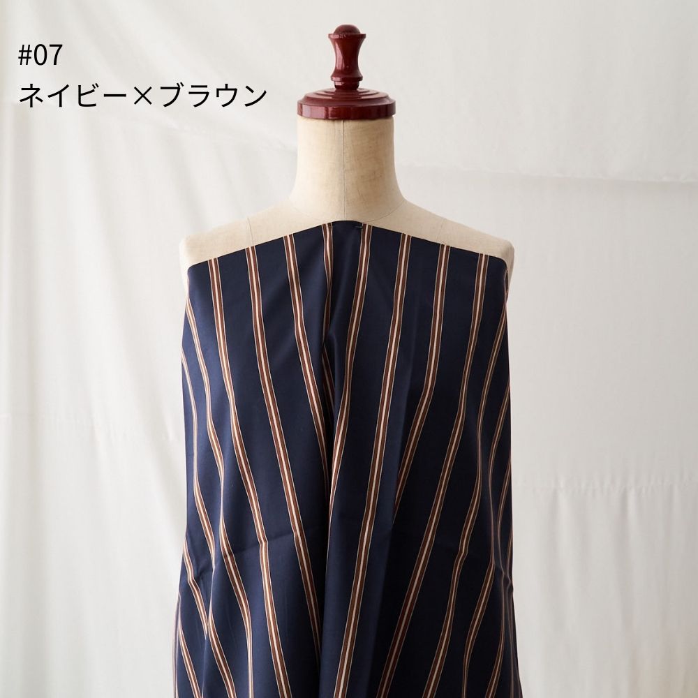コットンサテンストライプ 3558