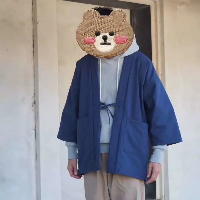 和服の作品例 綿ポリダンガリー 無地