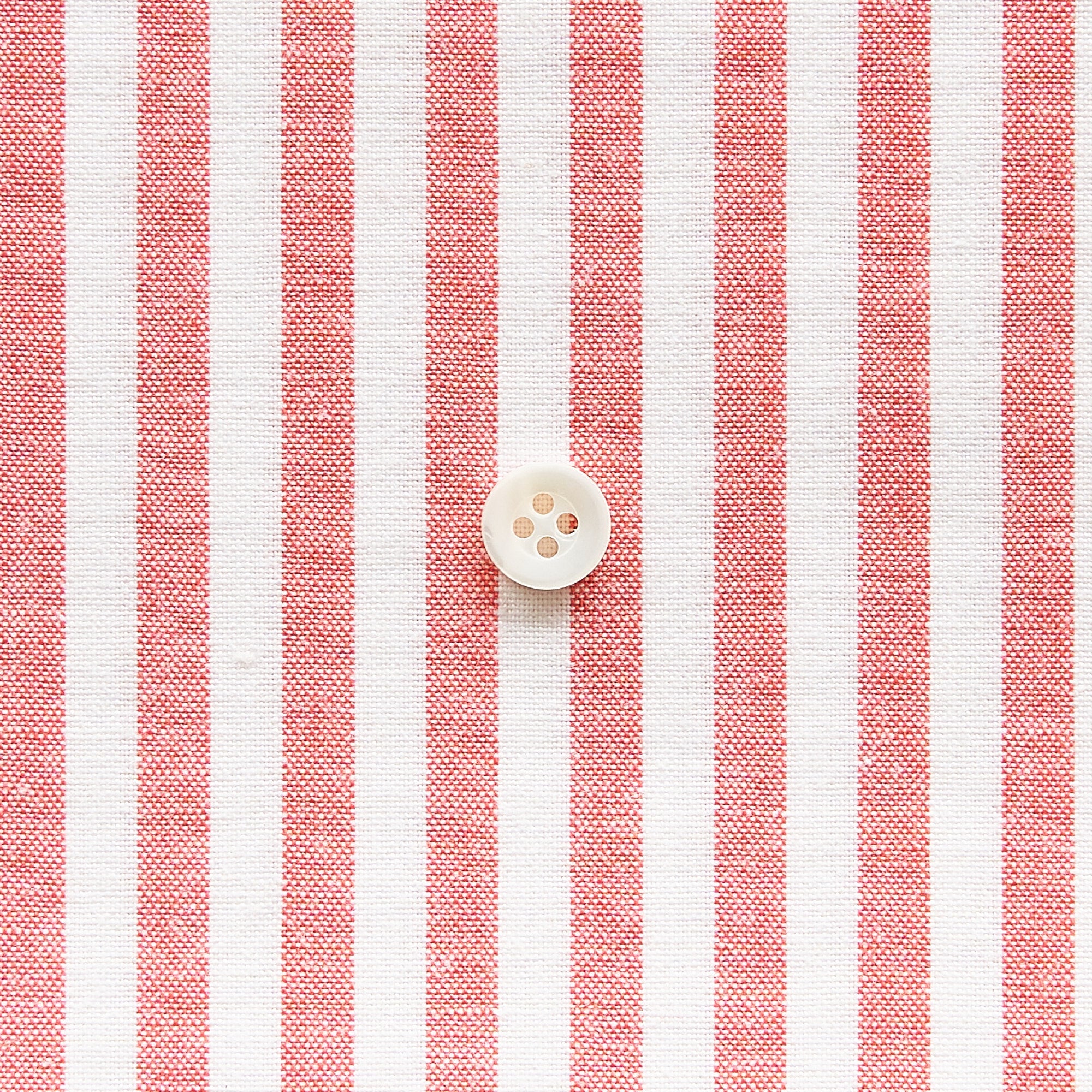 綿ポリダンガリー ストライプ#柄の大きさ_5mm#カラー_#117 トマトレッド