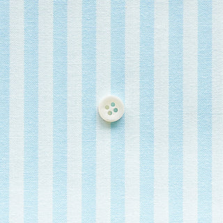 綿ポリダンガリー ストライプ#柄の大きさ_5mm#カラー_#124 アクアブルー