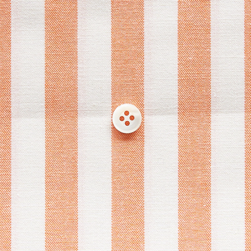 綿ポリダンガリー ストライプ#柄の大きさ_12mm#カラー_#114 オレンジ