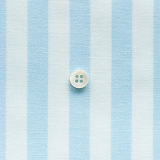 綿ポリダンガリー ストライプ#柄の大きさ_12mm#カラー_#124 アクアブルー