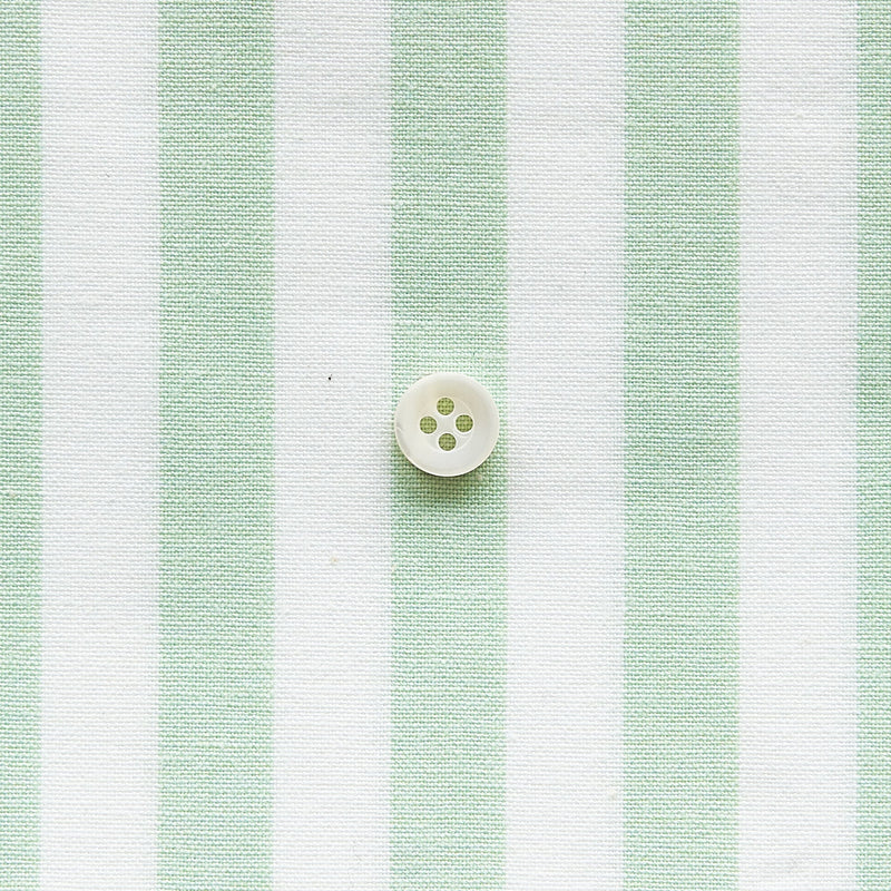 綿ポリダンガリー ストライプ#柄の大きさ_12mm#カラー_#126 スプリンググリーン