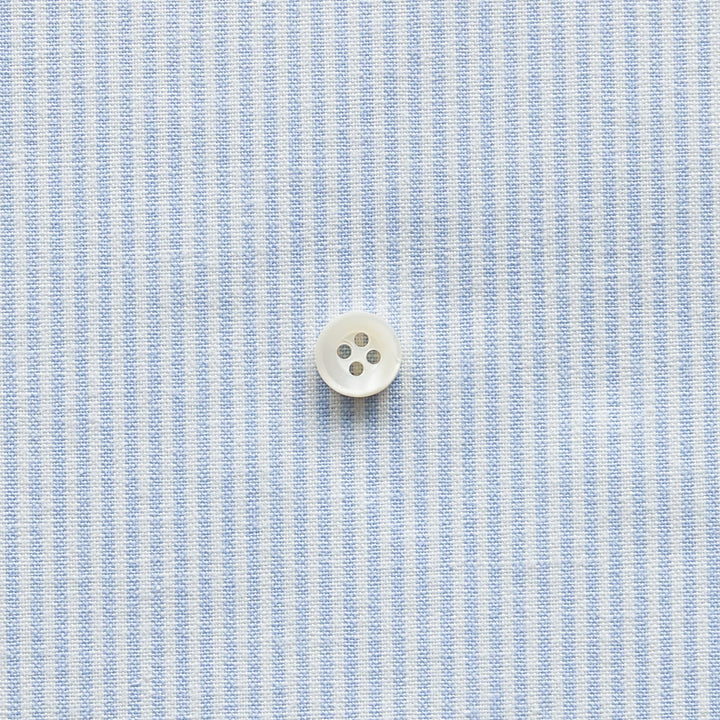 綿ポリダンガリー ストライプ#柄の大きさ_1.5mm#カラー_#103 みずいろ