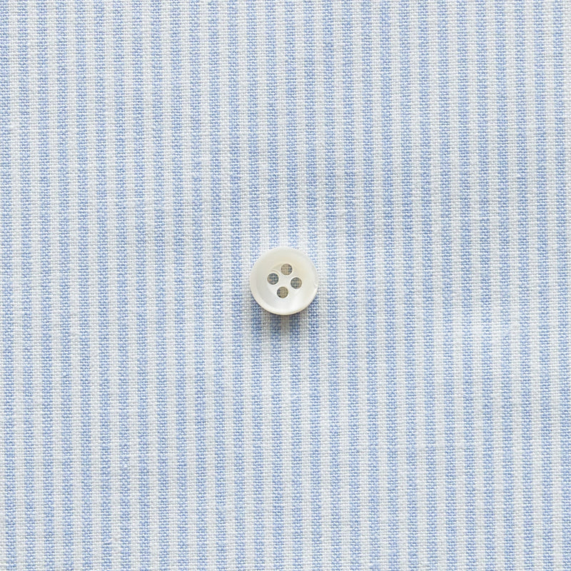 綿ポリダンガリー ストライプ#柄の大きさ_1.5mm#カラー_#103 みずいろ